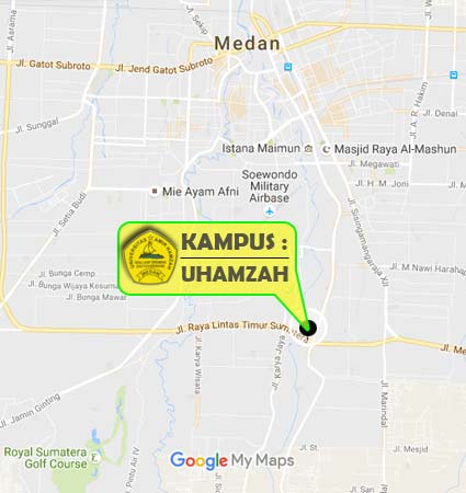 Peta & Lokasi Kampus UHAMZAH Medan Perkuliahankhusus Nomor